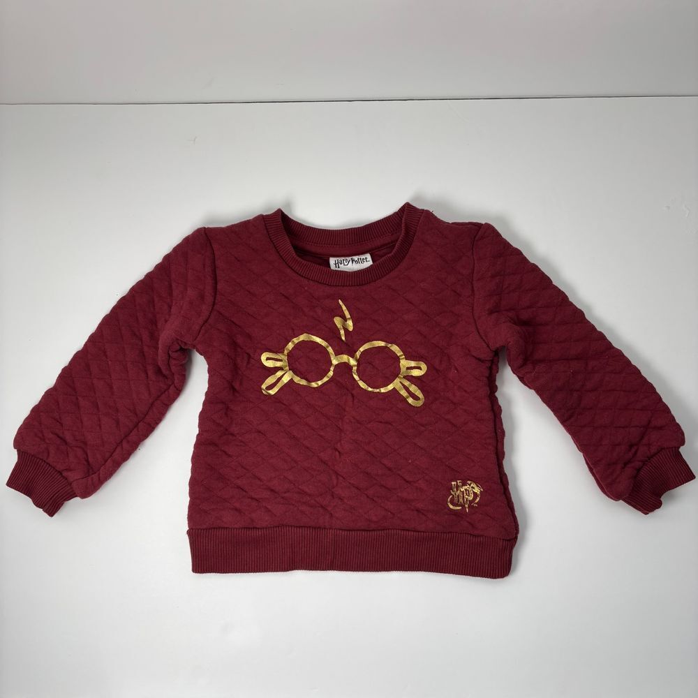 Harry Potter Unisex‎ 2T Toddler Long Sleeve Quilted Fleece Pullover Sweatshirt